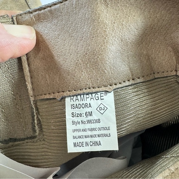 Rampage Woman’s Isadora Calf High Vegan Leather Belt Buckle Boots - Picture 6 of 8